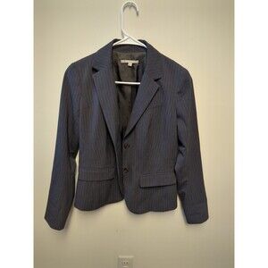 Gap Size 2 Women's Navy Pin Stripe Blazer Suit Jacket